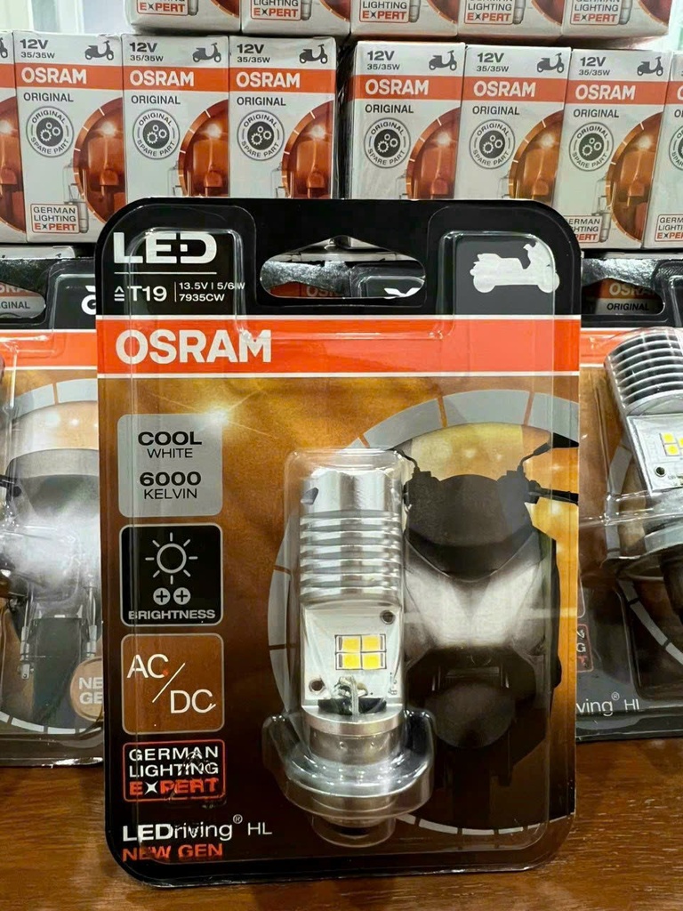 Đèn Osram Led-M5(T19)-13.5V-5/6W | 7935CW - Dream, Wave, AC, DC - 20 bóng/hộp , 200 bóng/thùng