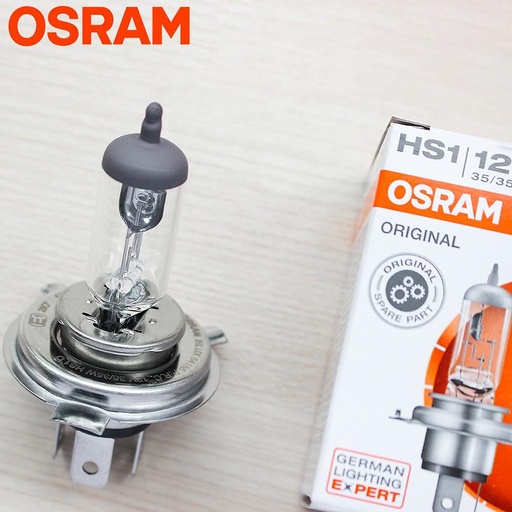 [OR64185] Đèn Osram Halogen-HS1-12V-35/35W | 64185 - Vision, Air Blade 110/125 (trừ Air Blade 2011-2012), WaveS 110, Wave RS/RSX, Future Neo (2012-2015), Sirius, Jupiter, Viva 125, Exciter 135/150, Spacy 125, Winner 150, Axelo, Nouvo LX, Lead 125 (2013-2015), Click 110, Luvias, Taurus, Smash, X-Bike 125, Hayate 125 - 100 bóng / Thùng